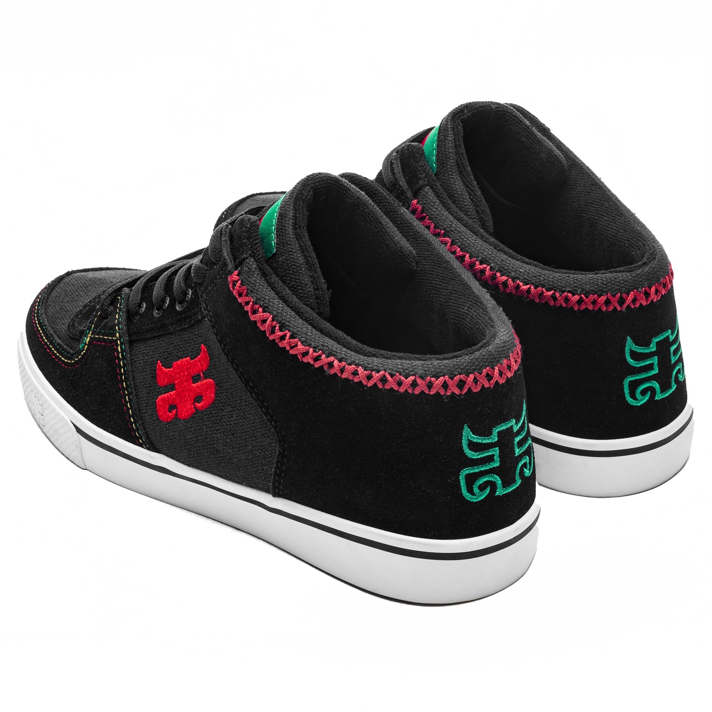 Tênis IPath Reed Mid Black Suede Hemp Rasta